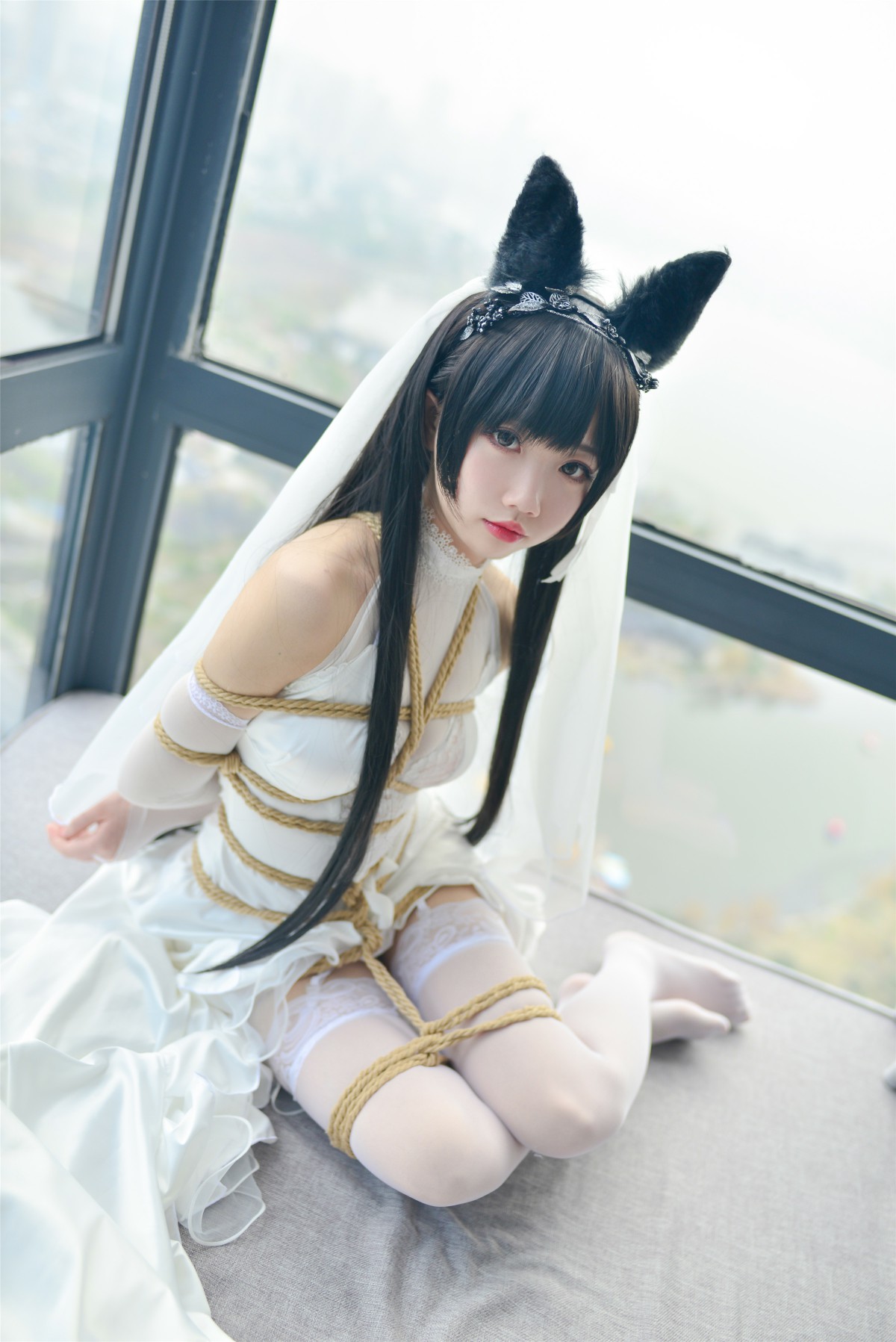 图片[35]-Cos小姐姐雪琪- 爱宕高跟美腿与婚纱 – COSPLAY-小乔阁