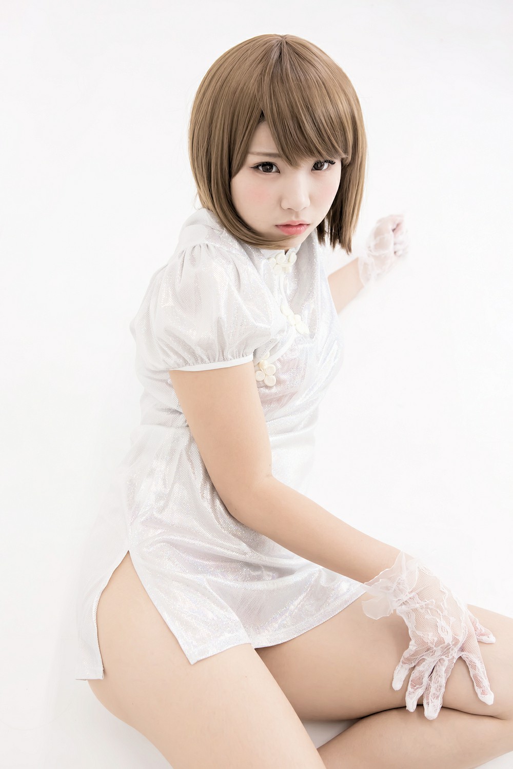 图片[18]-中華娘娘之白色旗袍与美腿高跟 – COSPLAY-小乔阁