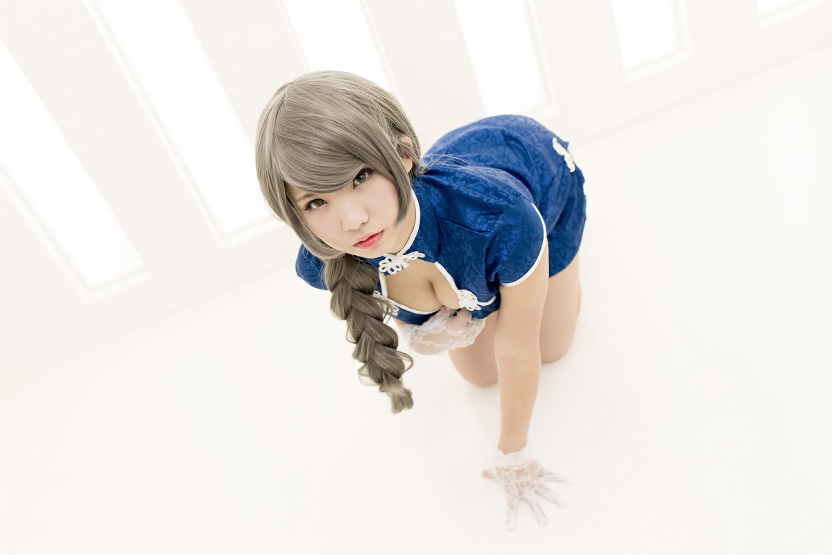 图片[3]-中華娘娘之Blue蓝色旗袍与美腿高跟 – COSPLAY-小乔阁