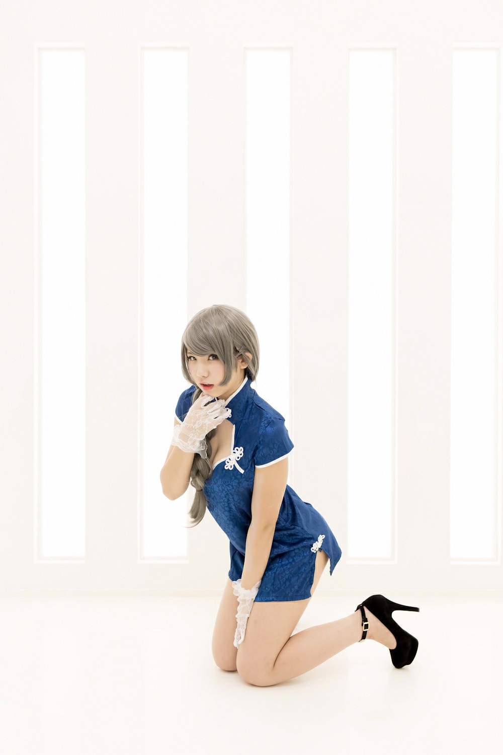 图片[4]-中華娘娘之Blue蓝色旗袍与美腿高跟 – COSPLAY-小乔阁