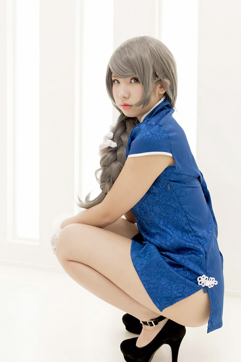 图片[8]-中華娘娘之Blue蓝色旗袍与美腿高跟 – COSPLAY-小乔阁