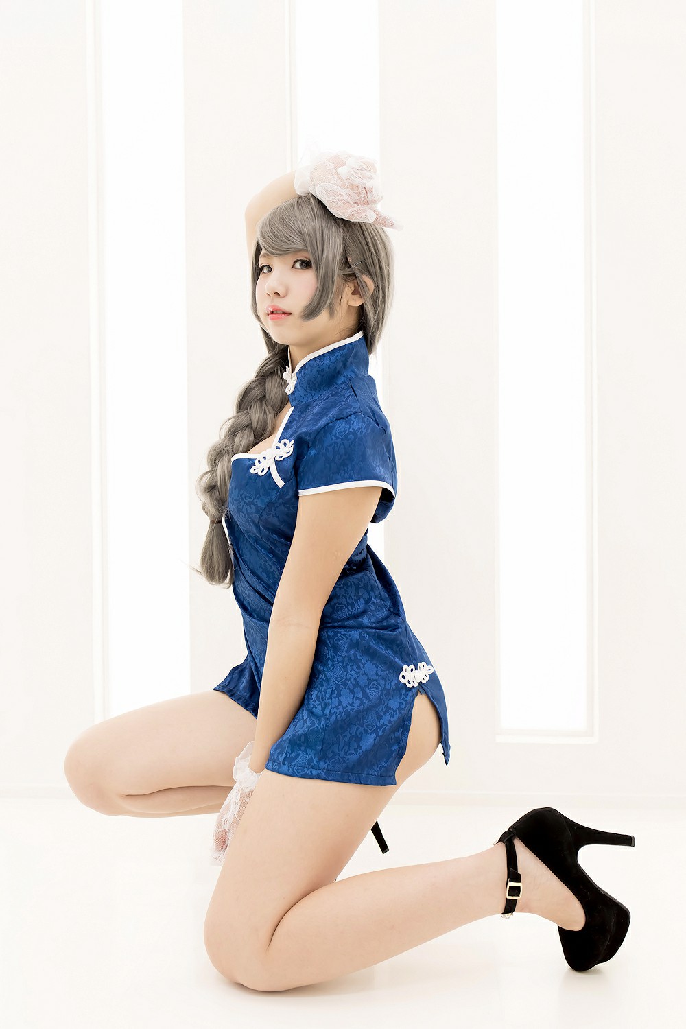 图片[9]-中華娘娘之Blue蓝色旗袍与美腿高跟 – COSPLAY-小乔阁