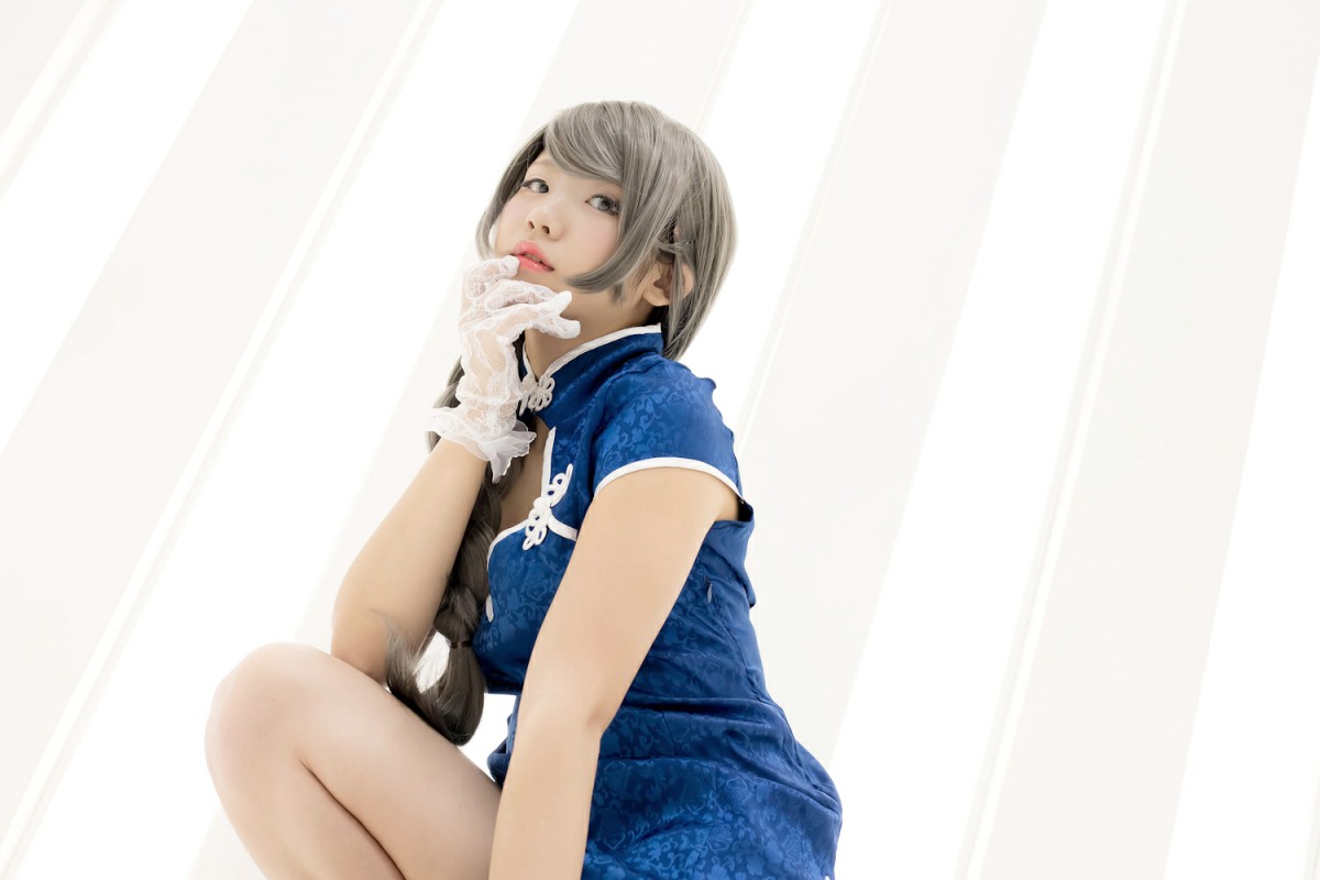 图片[13]-中華娘娘之Blue蓝色旗袍与美腿高跟 – COSPLAY-小乔阁