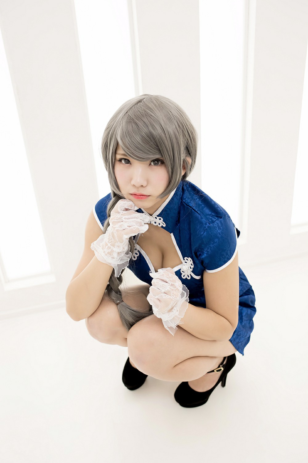 图片[15]-中華娘娘之Blue蓝色旗袍与美腿高跟 – COSPLAY-小乔阁