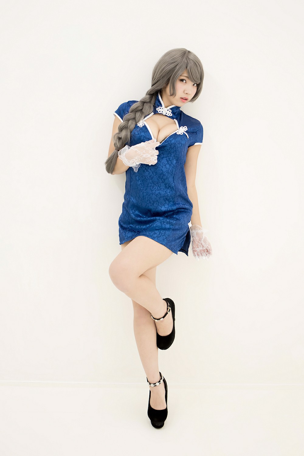 图片[18]-中華娘娘之Blue蓝色旗袍与美腿高跟 – COSPLAY-小乔阁