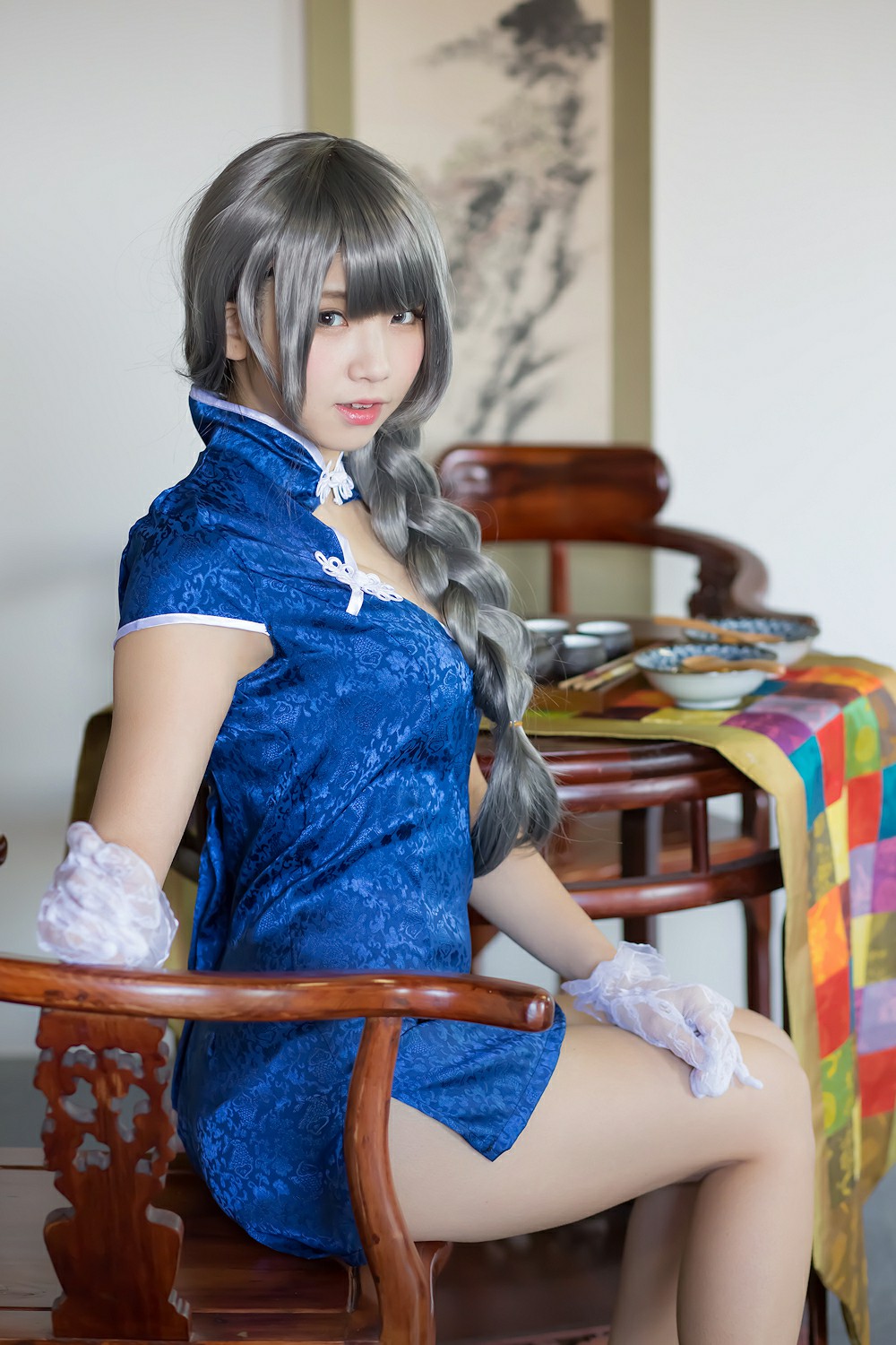图片[32]-中華娘娘之Blue蓝色旗袍与美腿高跟 – COSPLAY-小乔阁