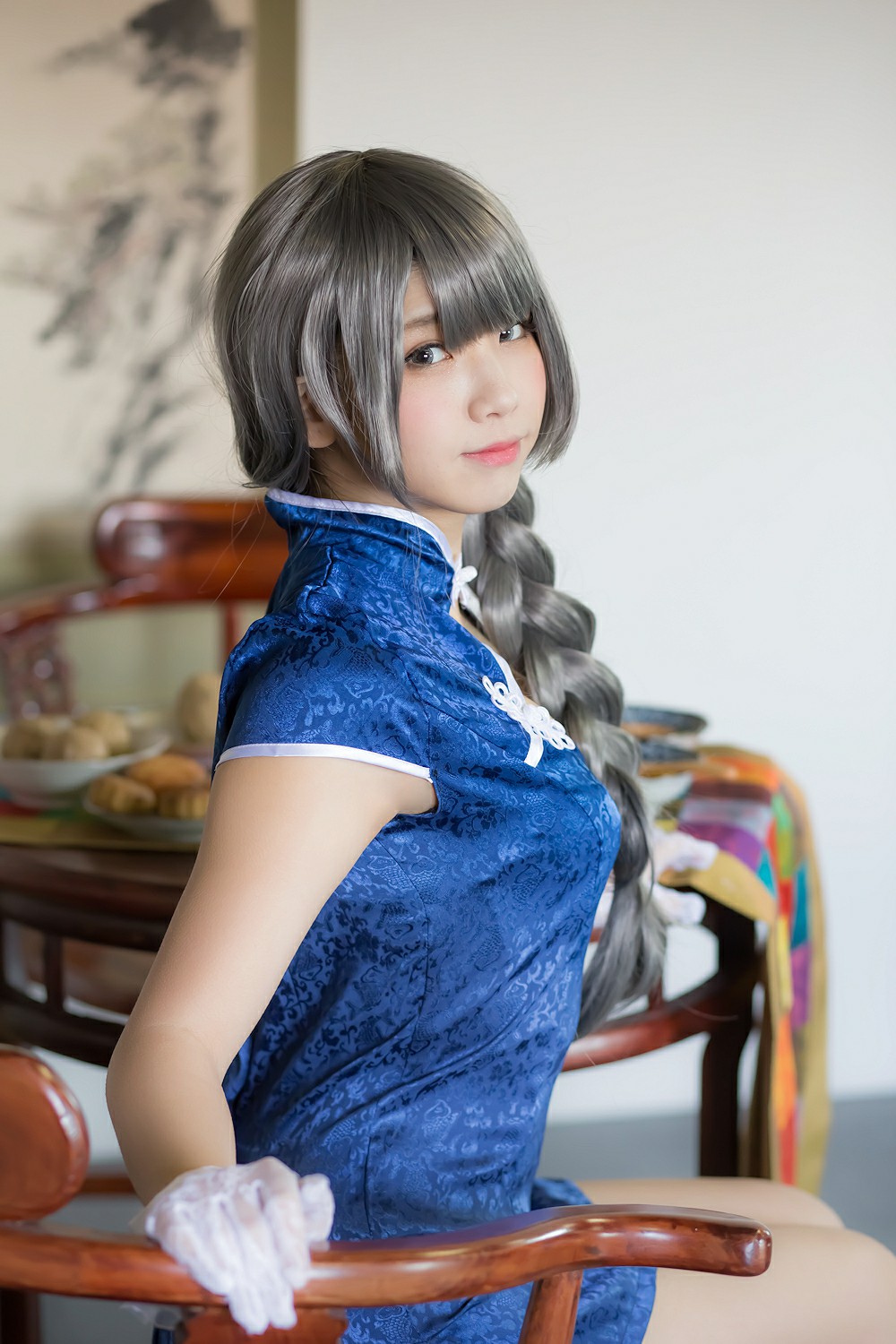 图片[33]-中華娘娘之Blue蓝色旗袍与美腿高跟 – COSPLAY-小乔阁