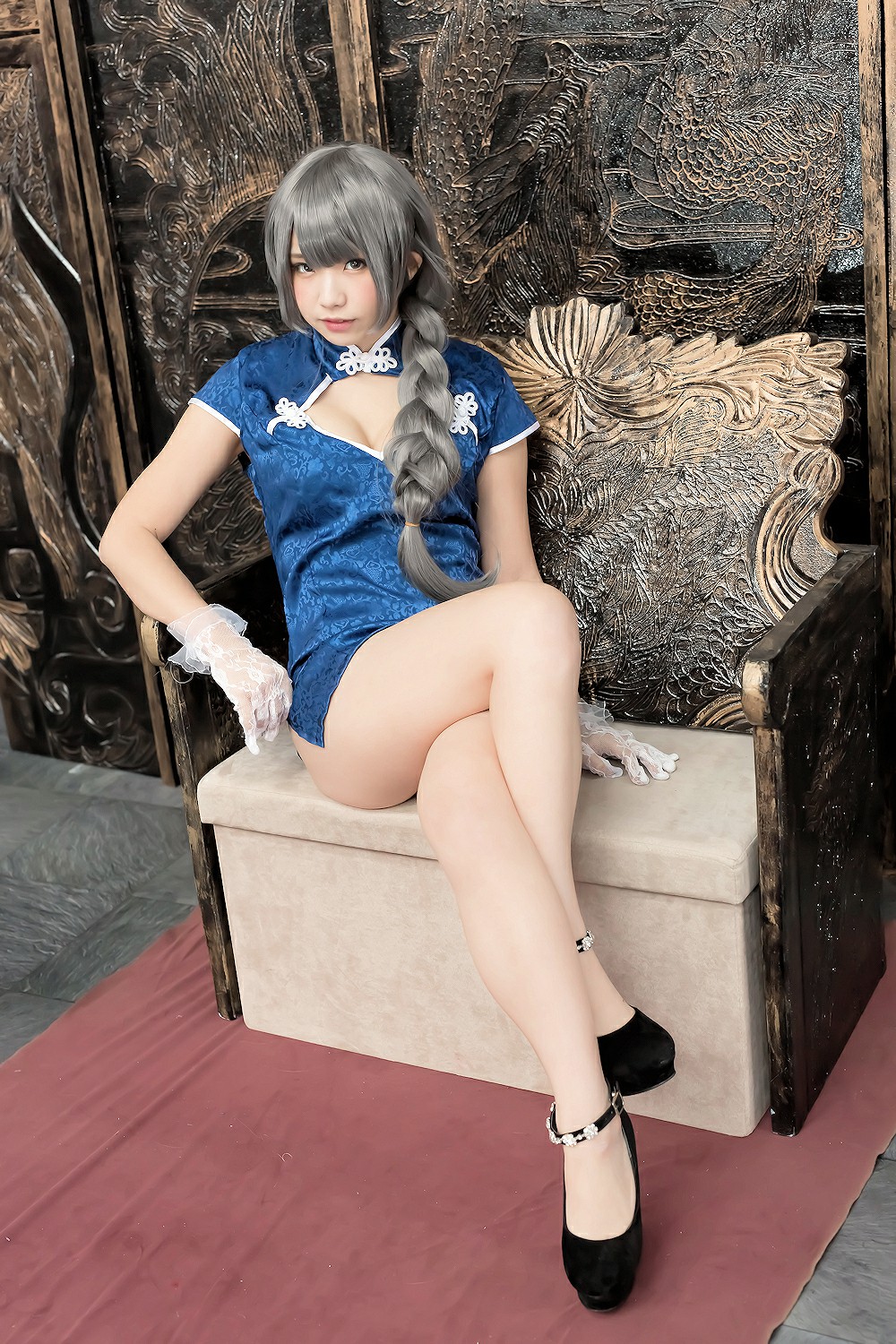 图片[47]-中華娘娘之Blue蓝色旗袍与美腿高跟 – COSPLAY-小乔阁