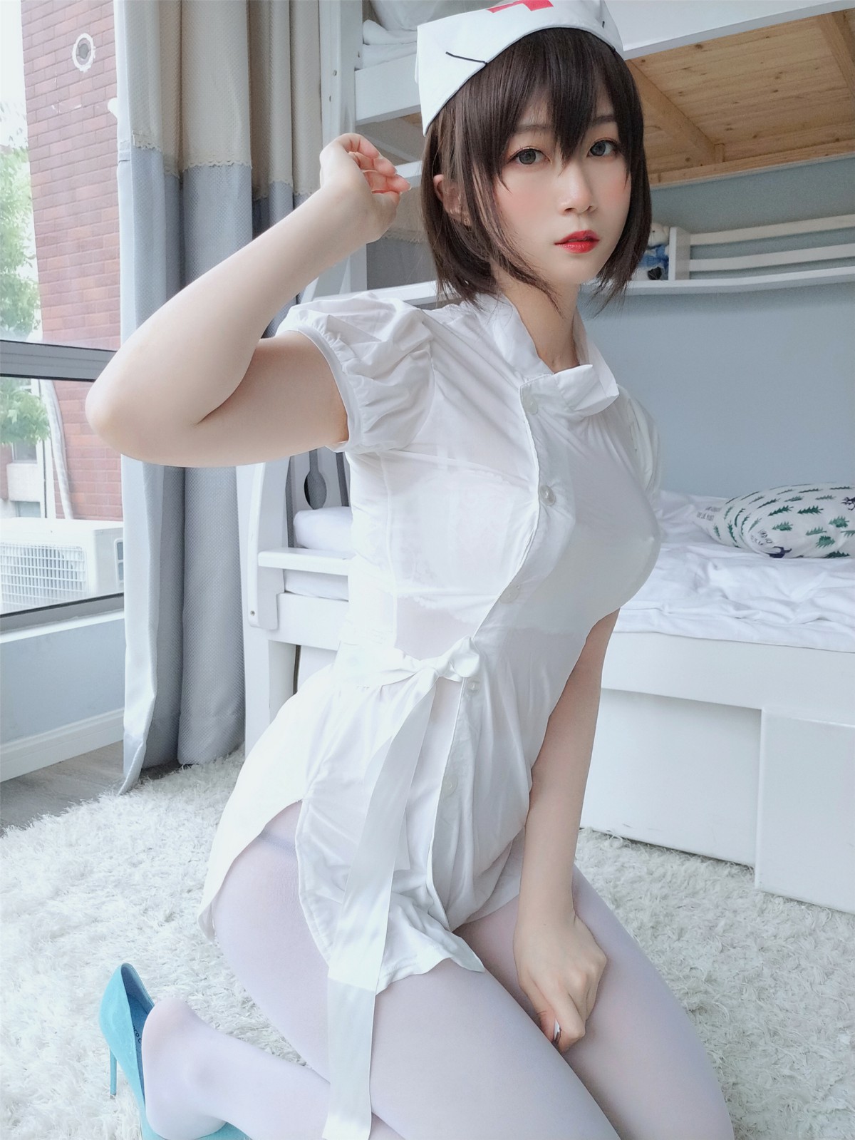 图片[43]-Coser小姐姐白银 – 白丝小护士 – COSPLAY-小乔阁