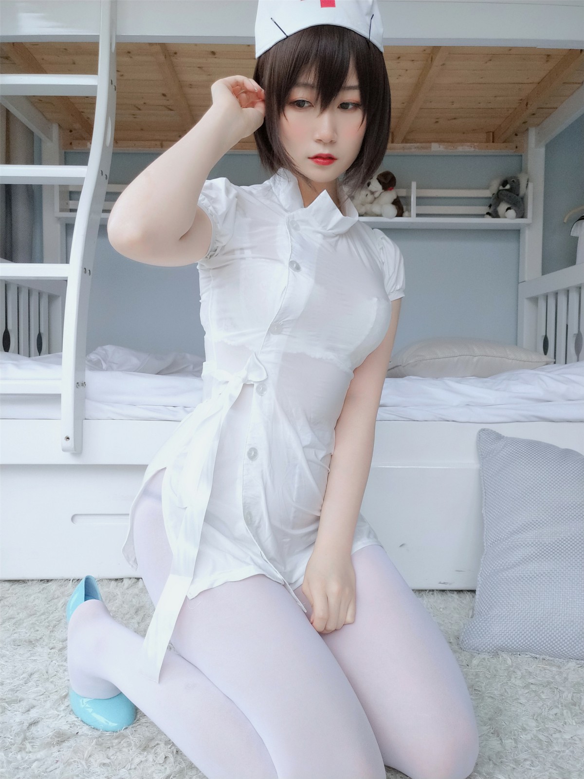 图片[49]-Coser小姐姐白银 – 白丝小护士 – COSPLAY-小乔阁