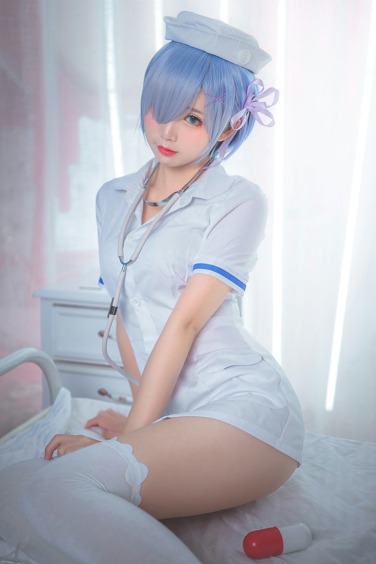 图片[2]-[Cosplay]面饼仙儿 – 蕾姆护士装 – COSPLAY-小乔阁
