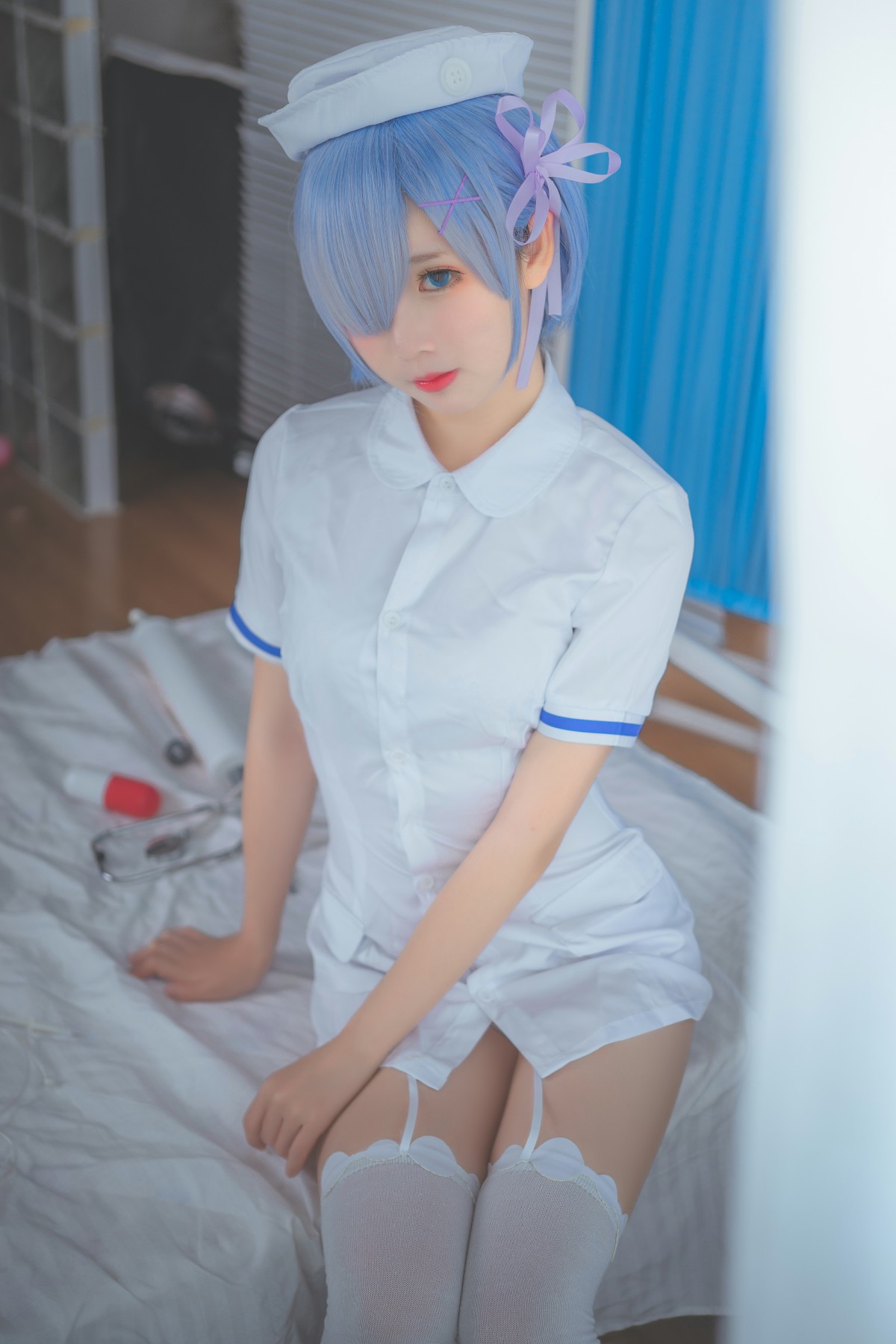 图片[3]-[Cosplay]面饼仙儿 – 蕾姆护士装 – COSPLAY-小乔阁