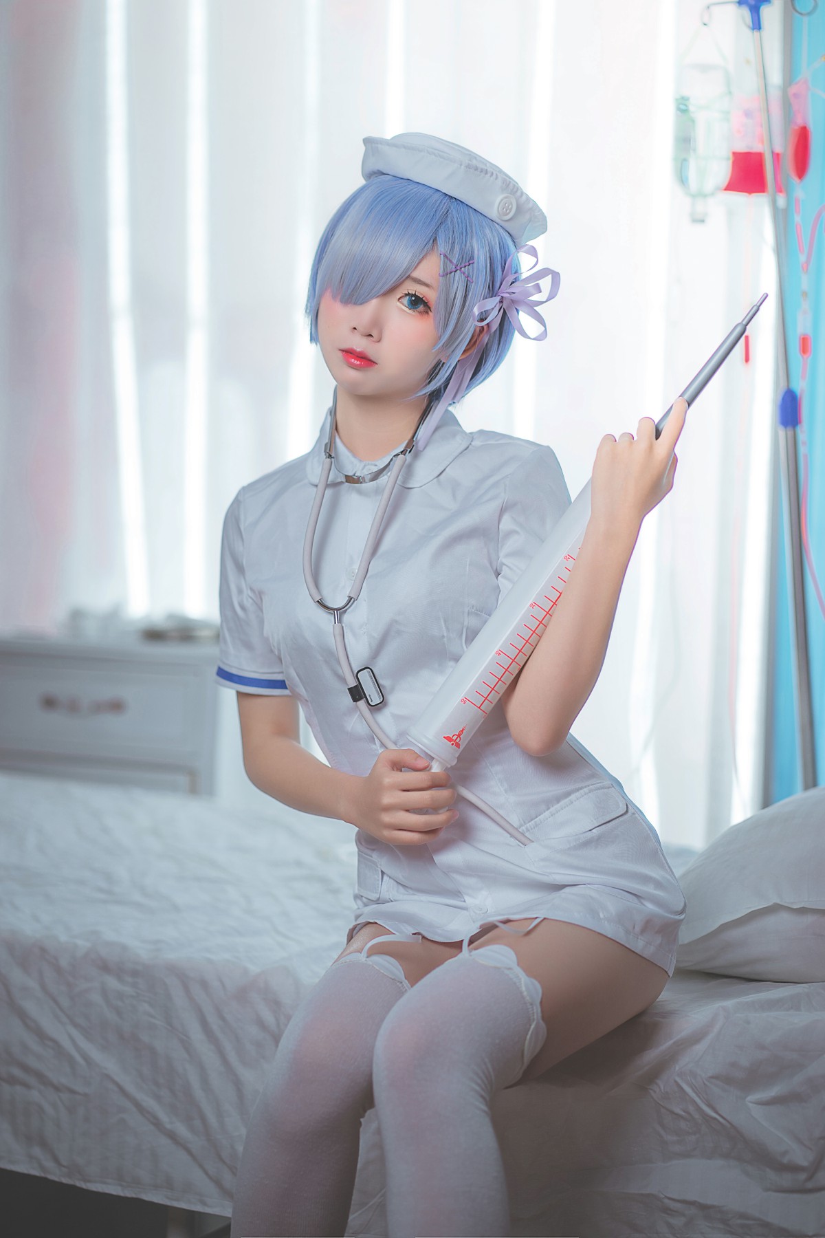 图片[6]-[Cosplay]面饼仙儿 – 蕾姆护士装 – COSPLAY-小乔阁