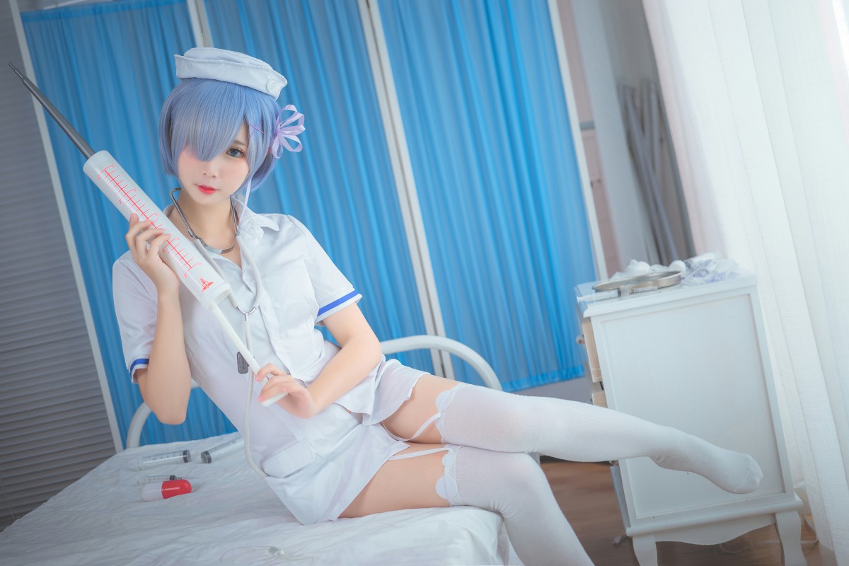 图片[8]-[Cosplay]面饼仙儿 – 蕾姆护士装 – COSPLAY-小乔阁
