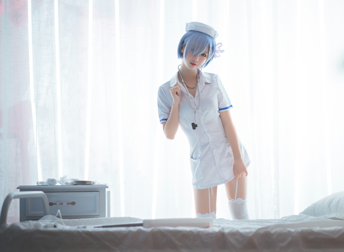 图片[9]-[Cosplay]面饼仙儿 – 蕾姆护士装 – COSPLAY-小乔阁