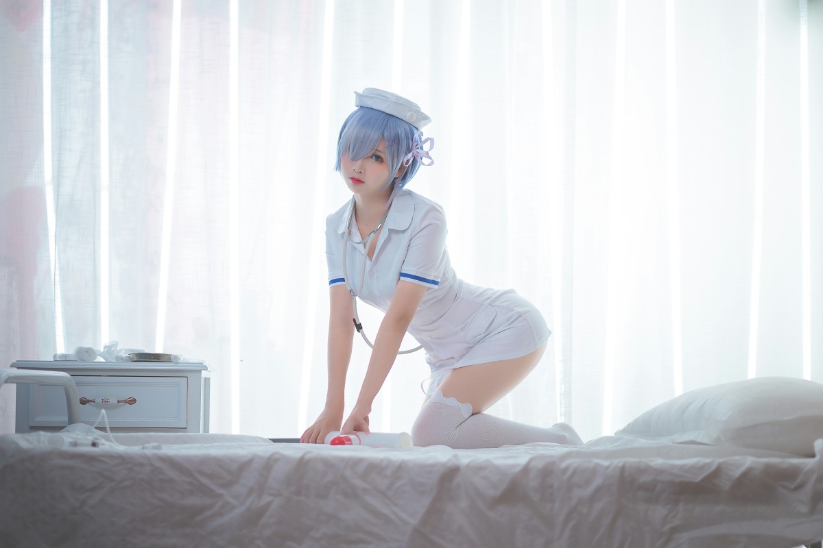 图片[10]-[Cosplay]面饼仙儿 – 蕾姆护士装 – COSPLAY-小乔阁