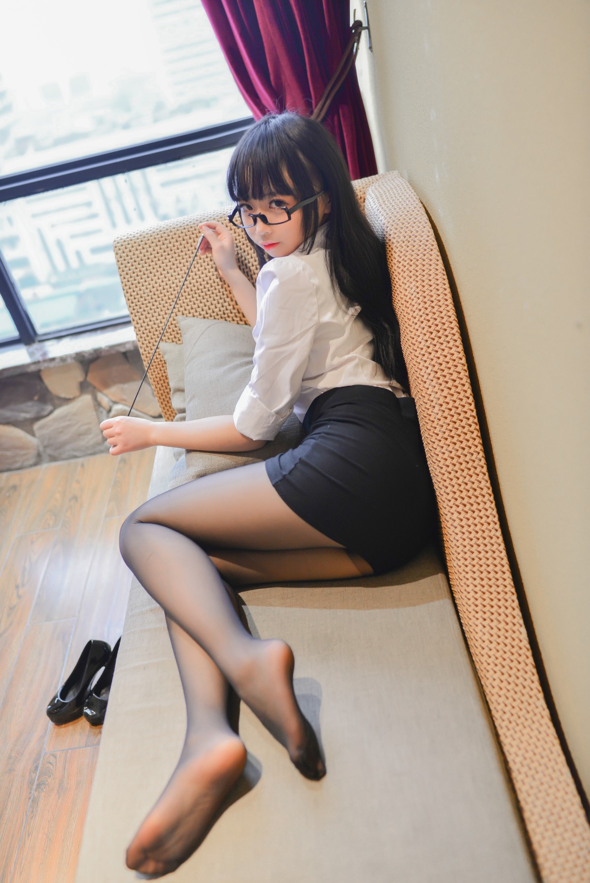 图片[6]-[Cosplay]雪琪 – 教师黑丝 – COSPLAY-小乔阁