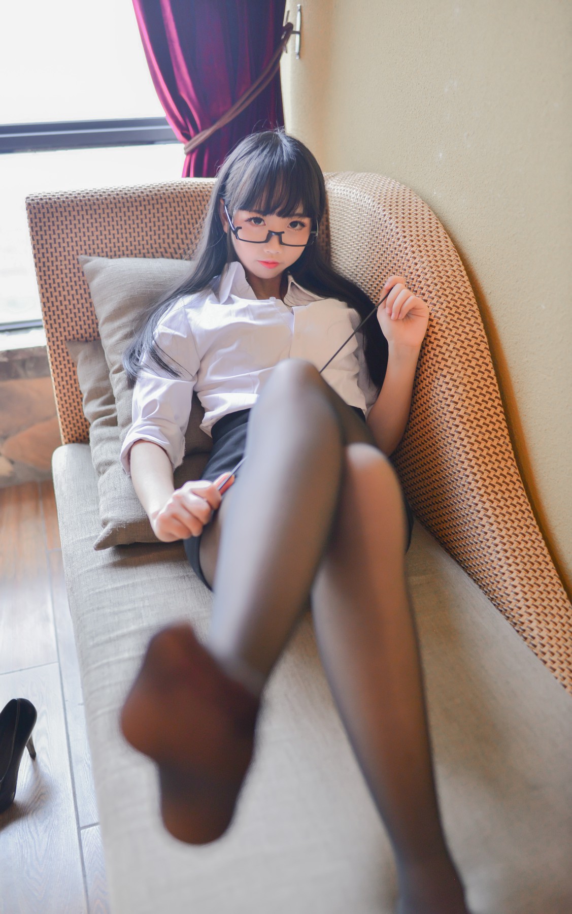 图片[7]-[Cosplay]雪琪 – 教师黑丝 – COSPLAY-小乔阁