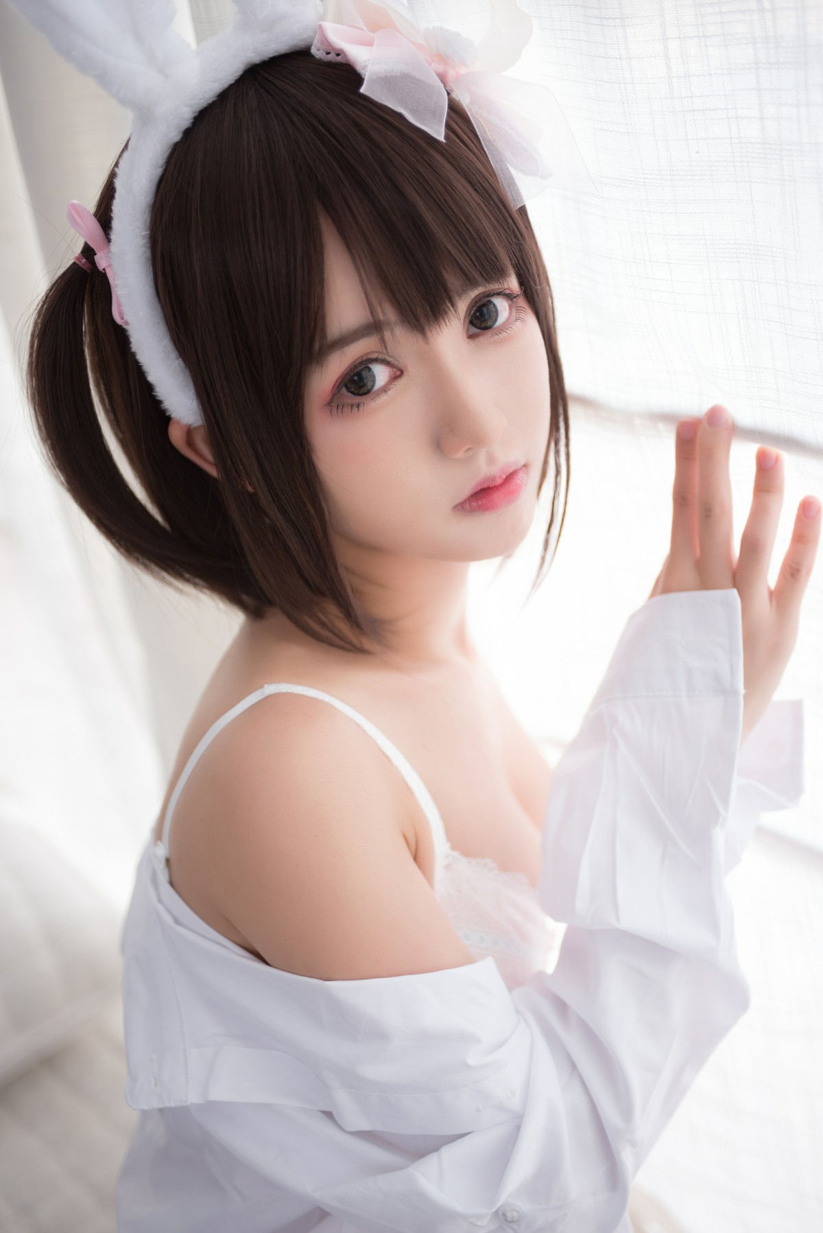 图片[3]-[Cosplay]鳗鱼霏儿 – 兽耳 白色蕾丝情趣 – COSPLAY-小乔阁