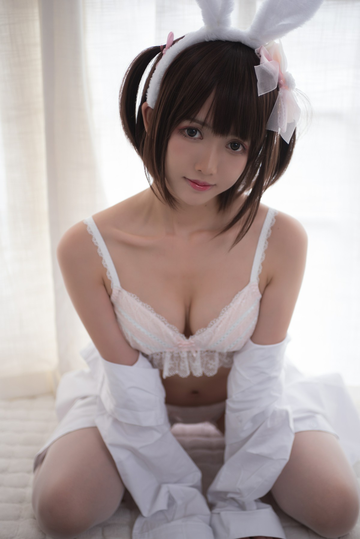图片[7]-[Cosplay]鳗鱼霏儿 – 兽耳 白色蕾丝情趣 – COSPLAY-小乔阁