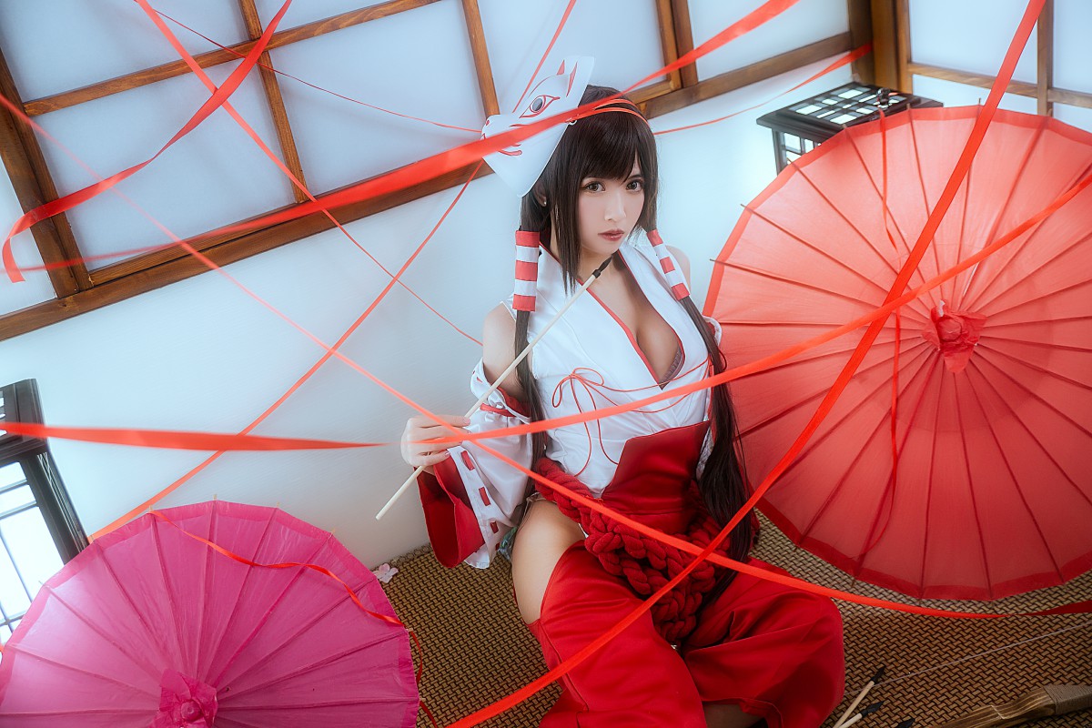 图片[4]-[Cosplay]鳗鱼霏儿 – 巫女 – COSPLAY-小乔阁