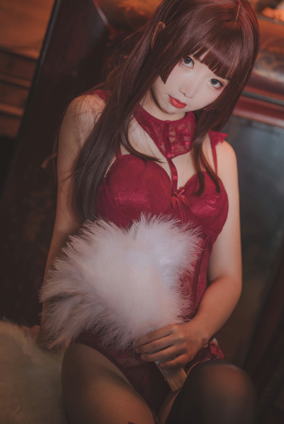 图片[11]-[Cosplay]面饼仙儿 – 脑内少女 红色束衣 – COSPLAY-小乔阁