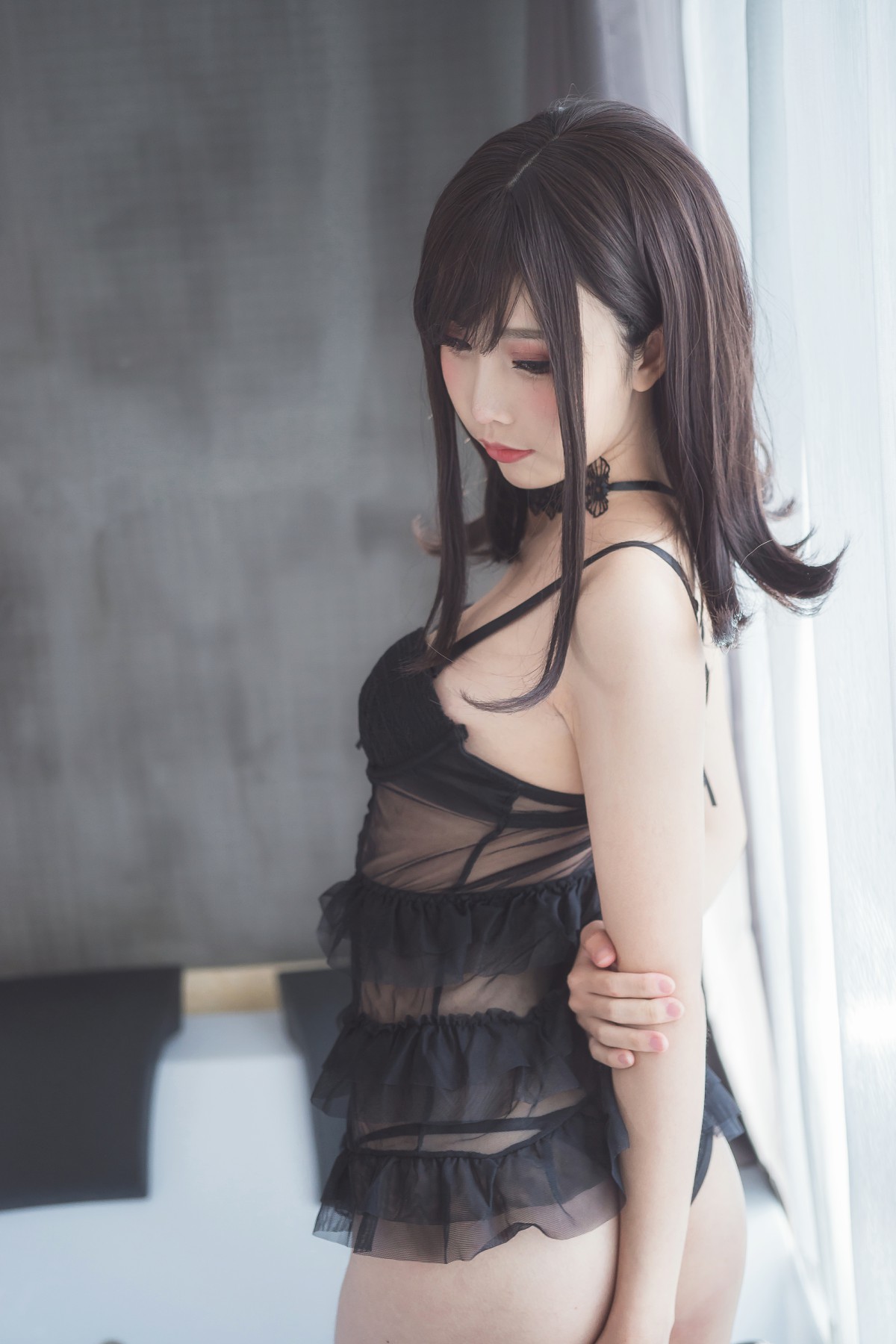 图片[10]-[Cosplay]面饼仙儿 – 脑内少女 黑色束衣 – COSPLAY-小乔阁
