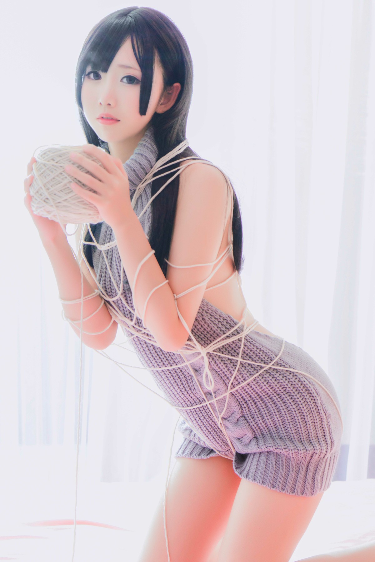 图片[4]-[Cosplay]面饼仙儿 – 露背毛衣 – COSPLAY-小乔阁