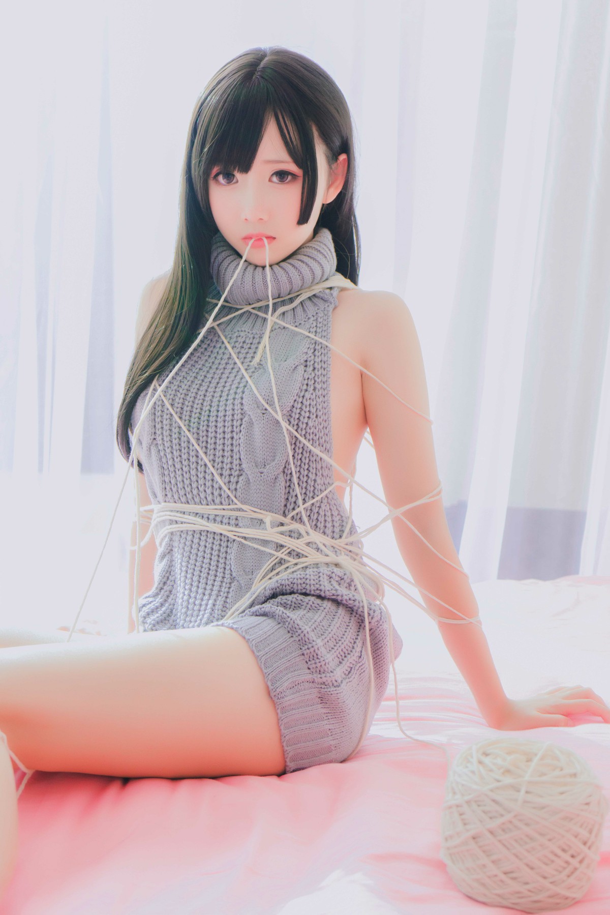 图片[5]-[Cosplay]面饼仙儿 – 露背毛衣 – COSPLAY-小乔阁