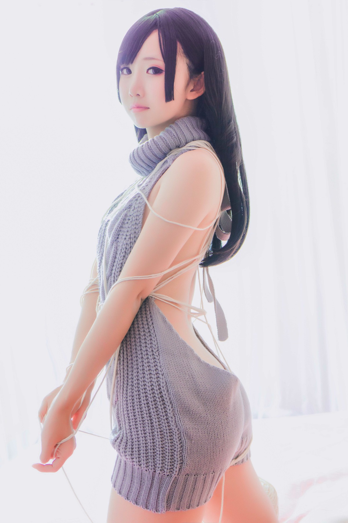图片[37]-[Cosplay]面饼仙儿 – 露背毛衣 – COSPLAY-小乔阁