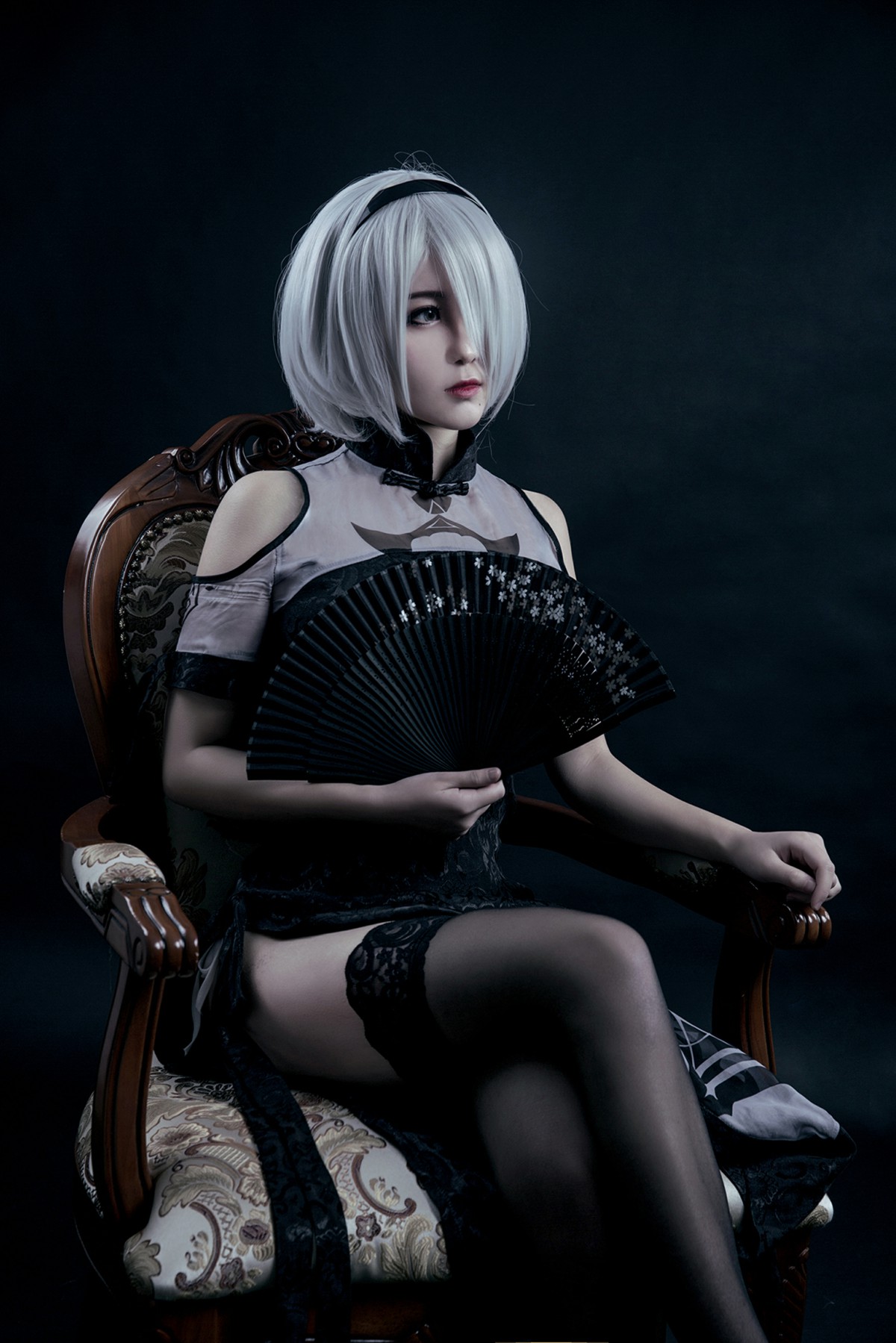 图片[6]-[Cosplay]穿旗袍的2B小姐姐 – COSPLAY-小乔阁