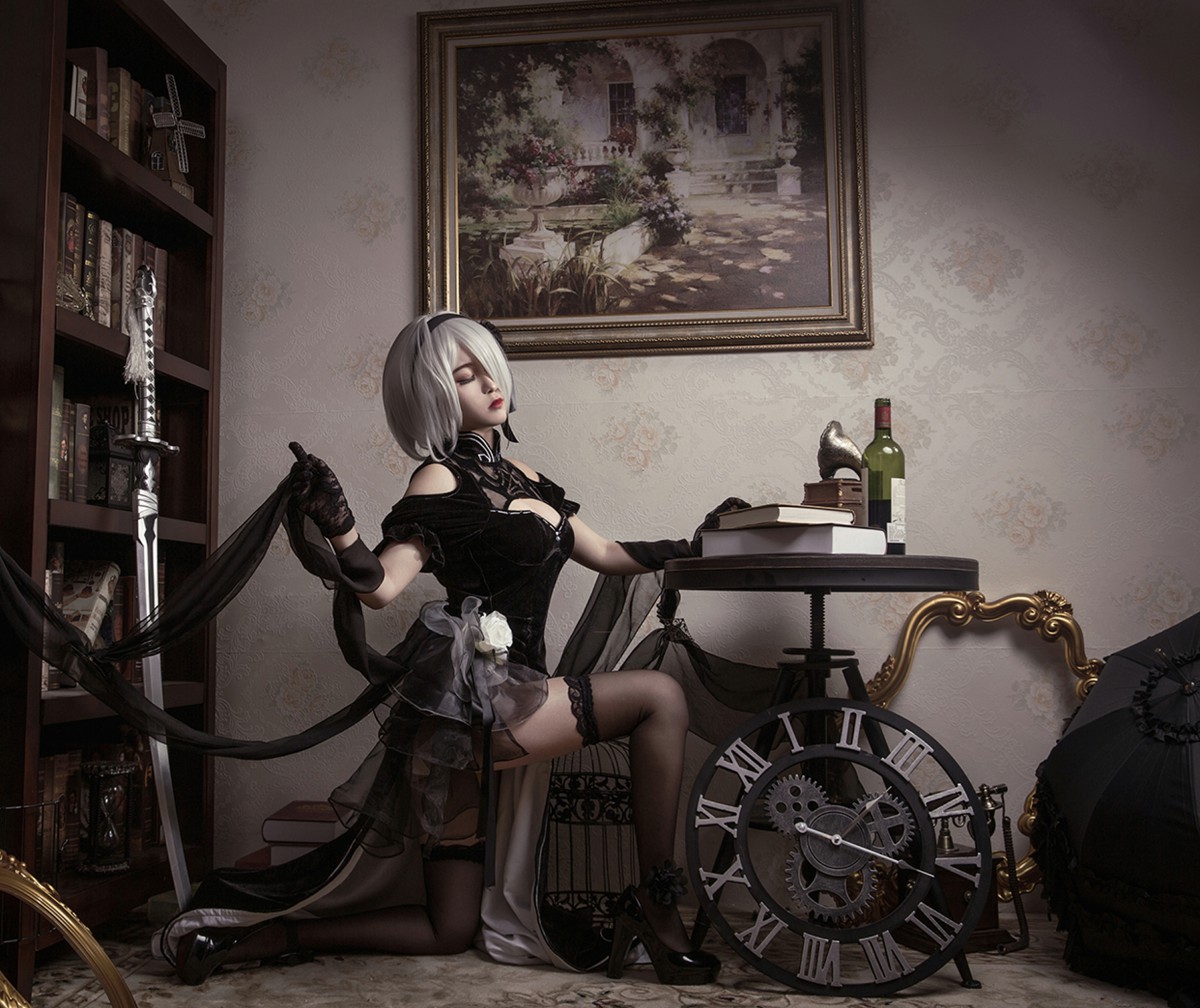 图片[12]-[Cosplay]穿旗袍的2B小姐姐 – COSPLAY-小乔阁