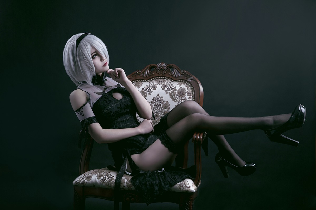 图片[13]-[Cosplay]穿旗袍的2B小姐姐 – COSPLAY-小乔阁