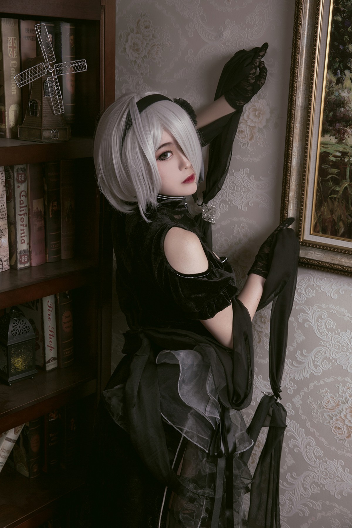 图片[14]-[Cosplay]穿旗袍的2B小姐姐 – COSPLAY-小乔阁