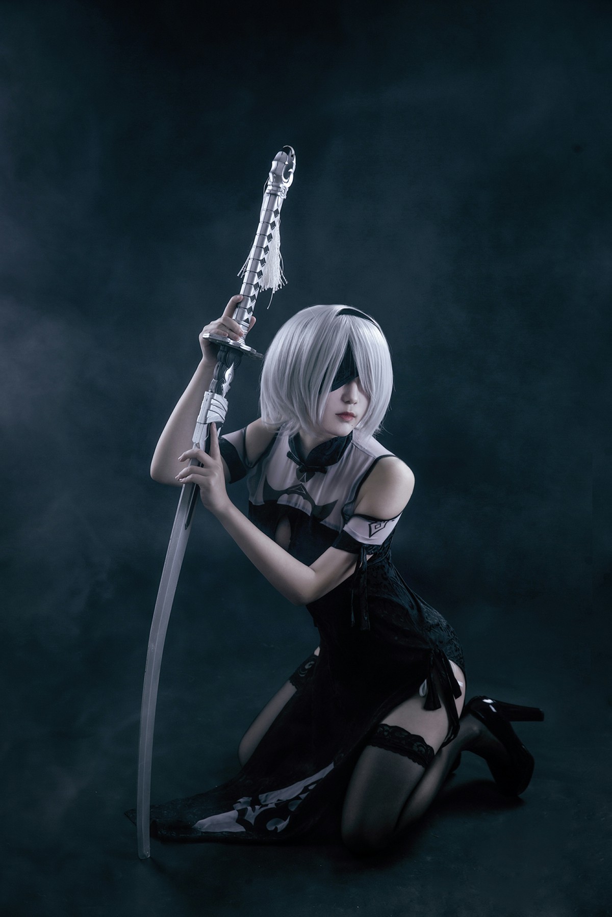 图片[20]-[Cosplay]穿旗袍的2B小姐姐 – COSPLAY-小乔阁
