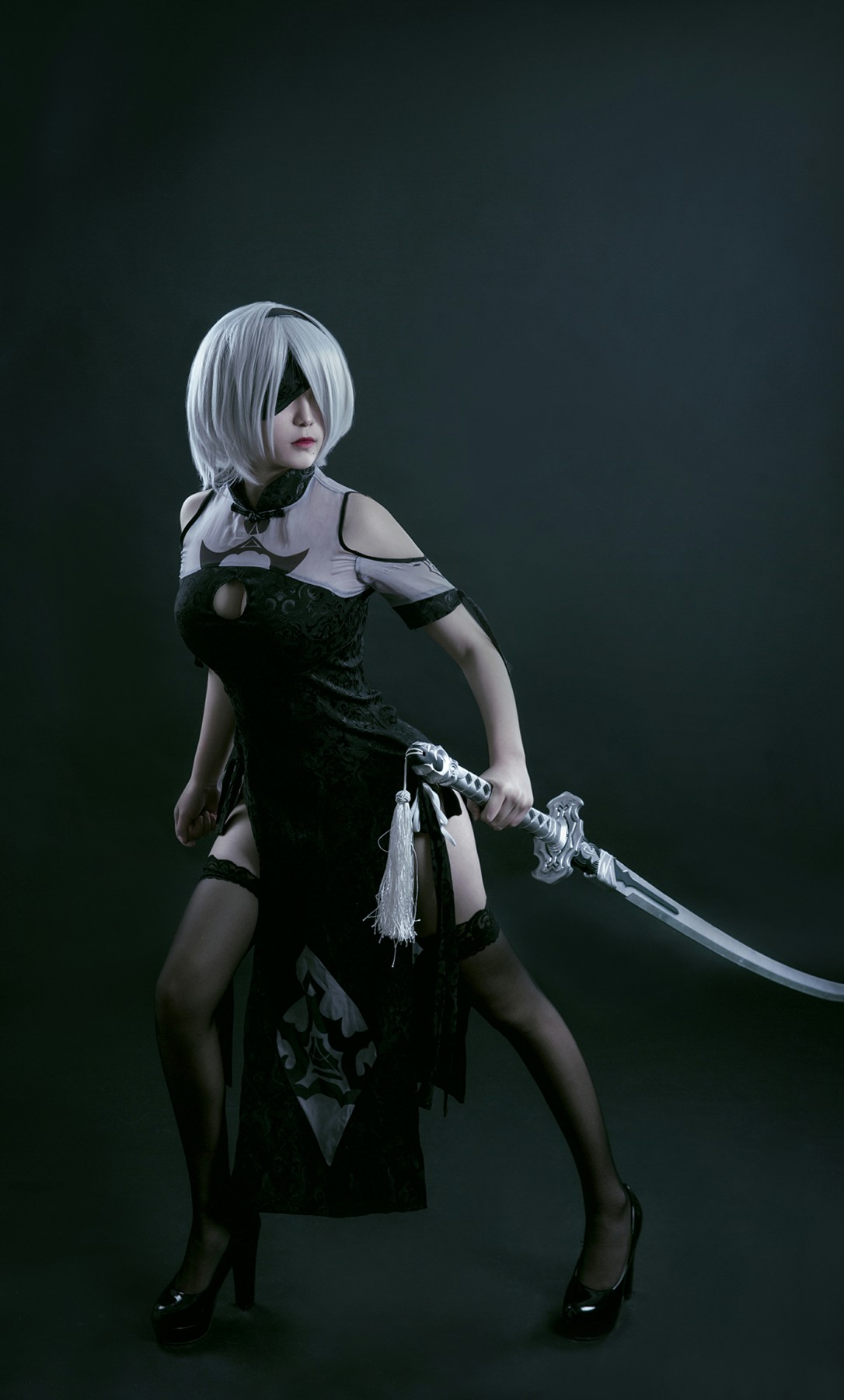 图片[24]-[Cosplay]穿旗袍的2B小姐姐 – COSPLAY-小乔阁