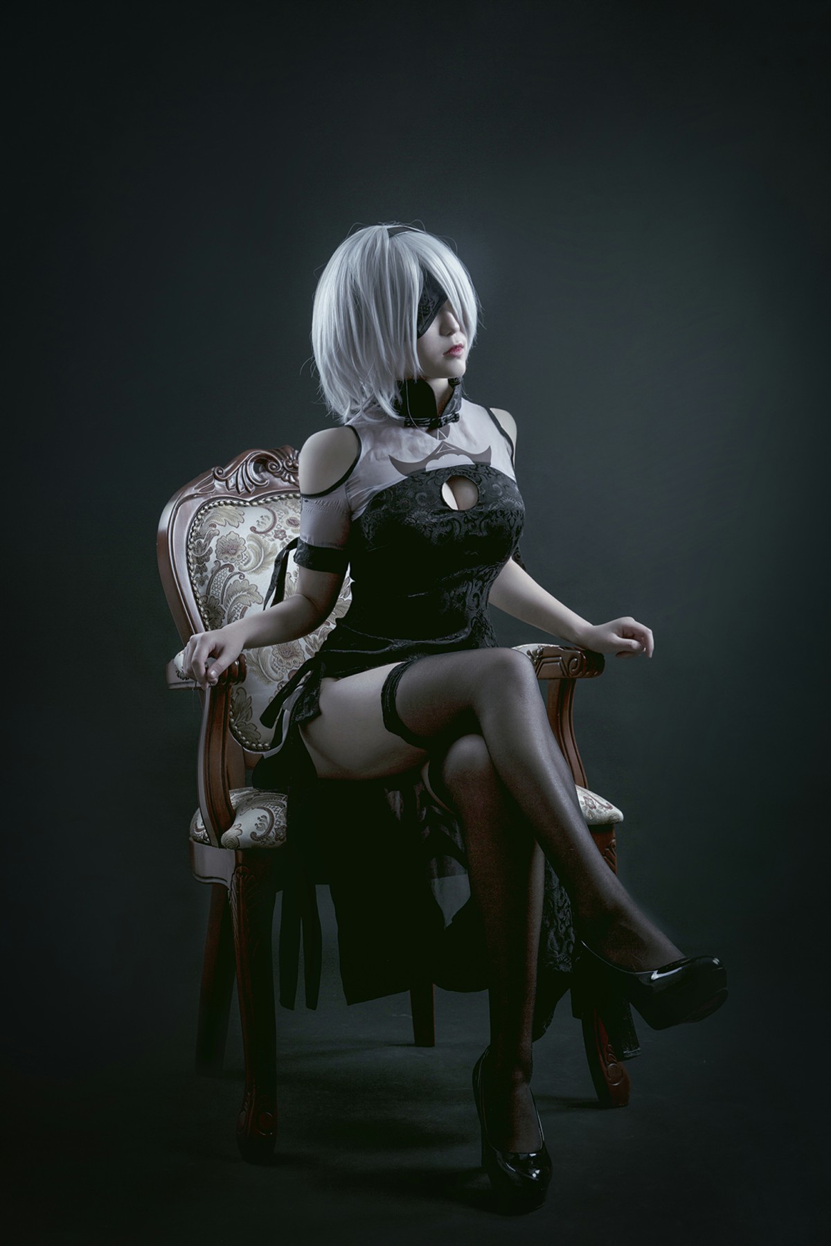 图片[28]-[Cosplay]穿旗袍的2B小姐姐 – COSPLAY-小乔阁