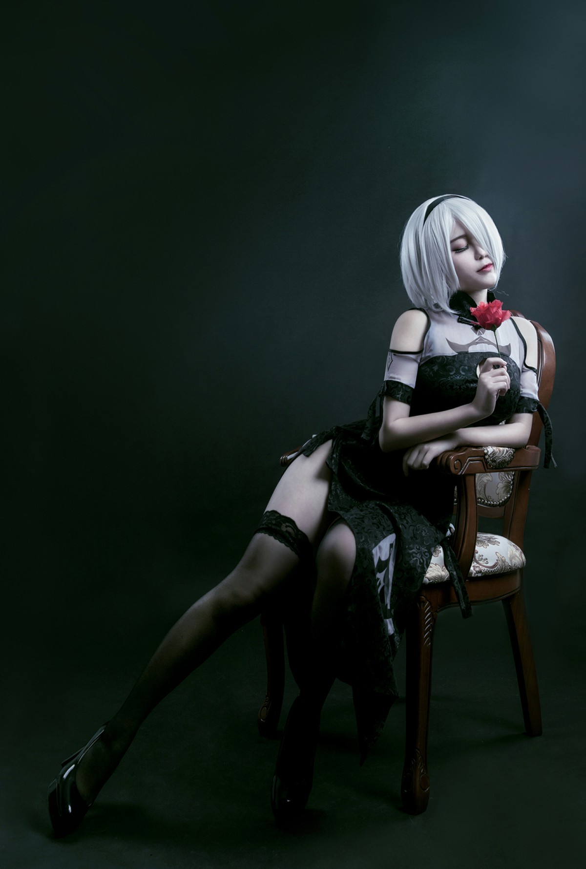 图片[30]-[Cosplay]穿旗袍的2B小姐姐 – COSPLAY-小乔阁