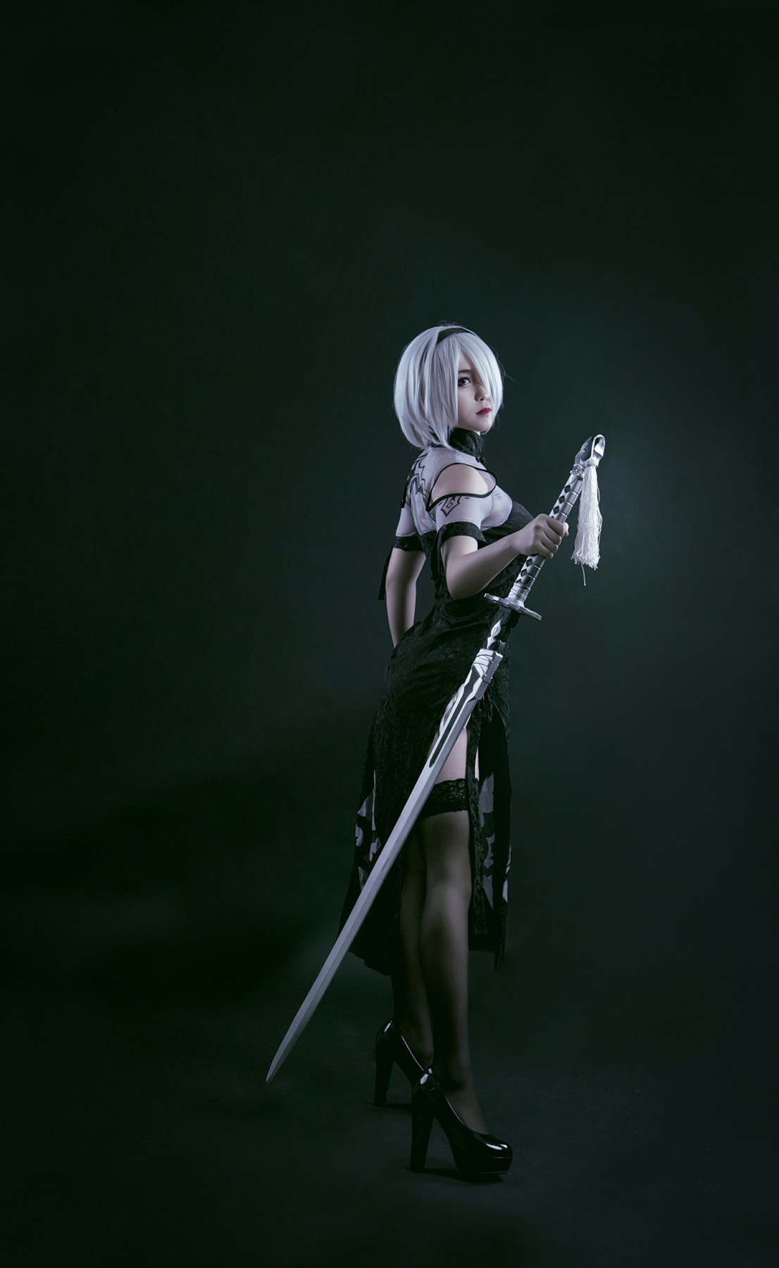 图片[31]-[Cosplay]穿旗袍的2B小姐姐 – COSPLAY-小乔阁