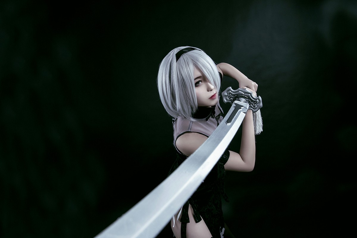 图片[32]-[Cosplay]穿旗袍的2B小姐姐 – COSPLAY-小乔阁
