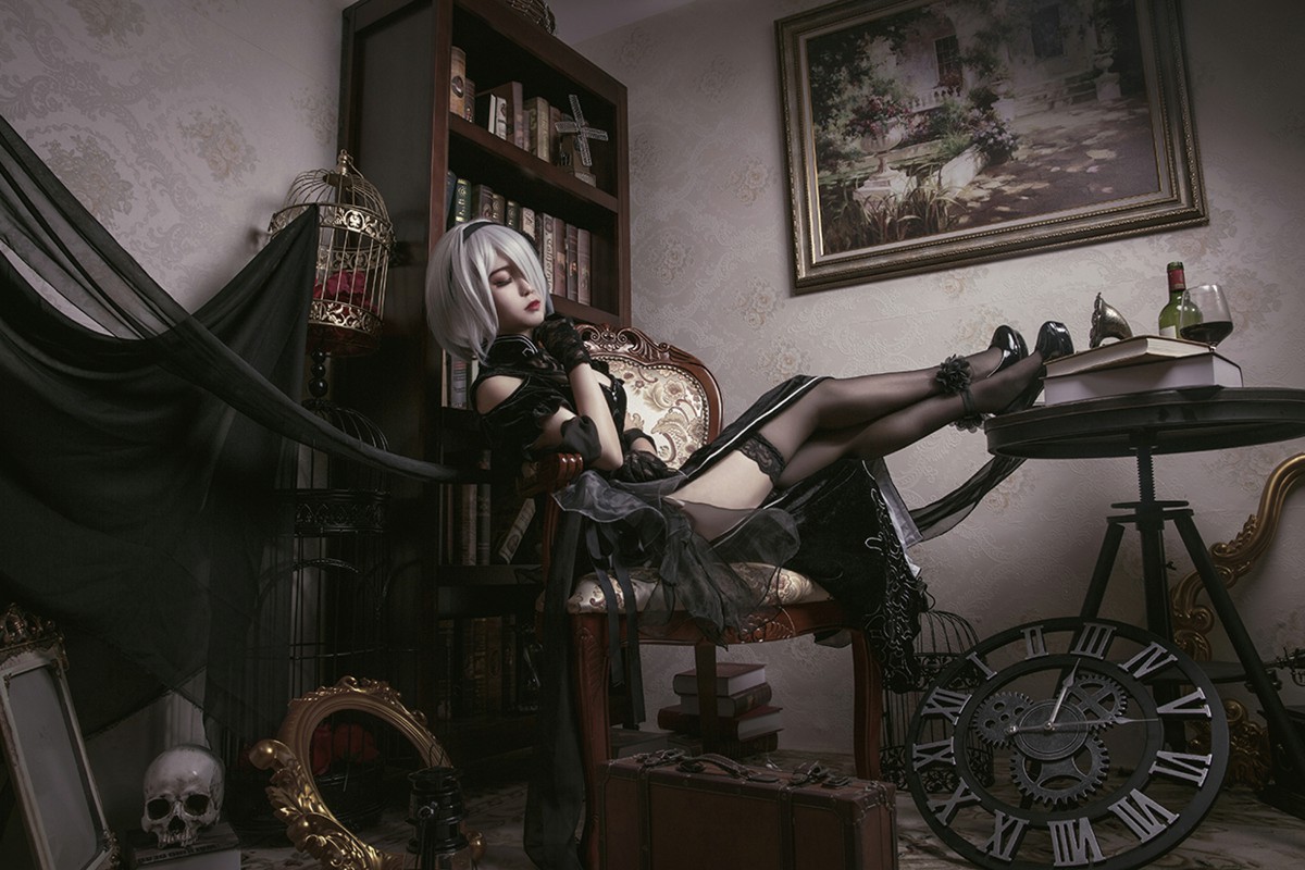 图片[35]-[Cosplay]穿旗袍的2B小姐姐 – COSPLAY-小乔阁