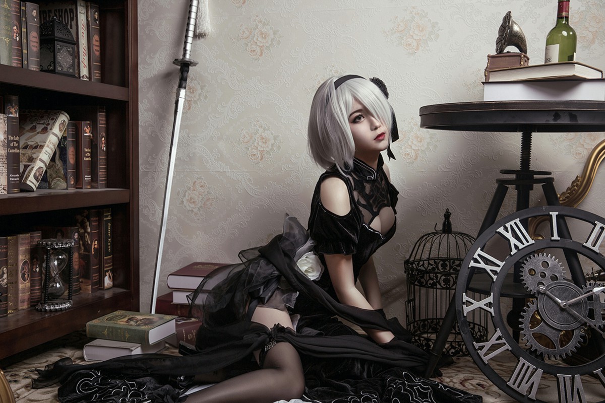 图片[37]-[Cosplay]穿旗袍的2B小姐姐 – COSPLAY-小乔阁