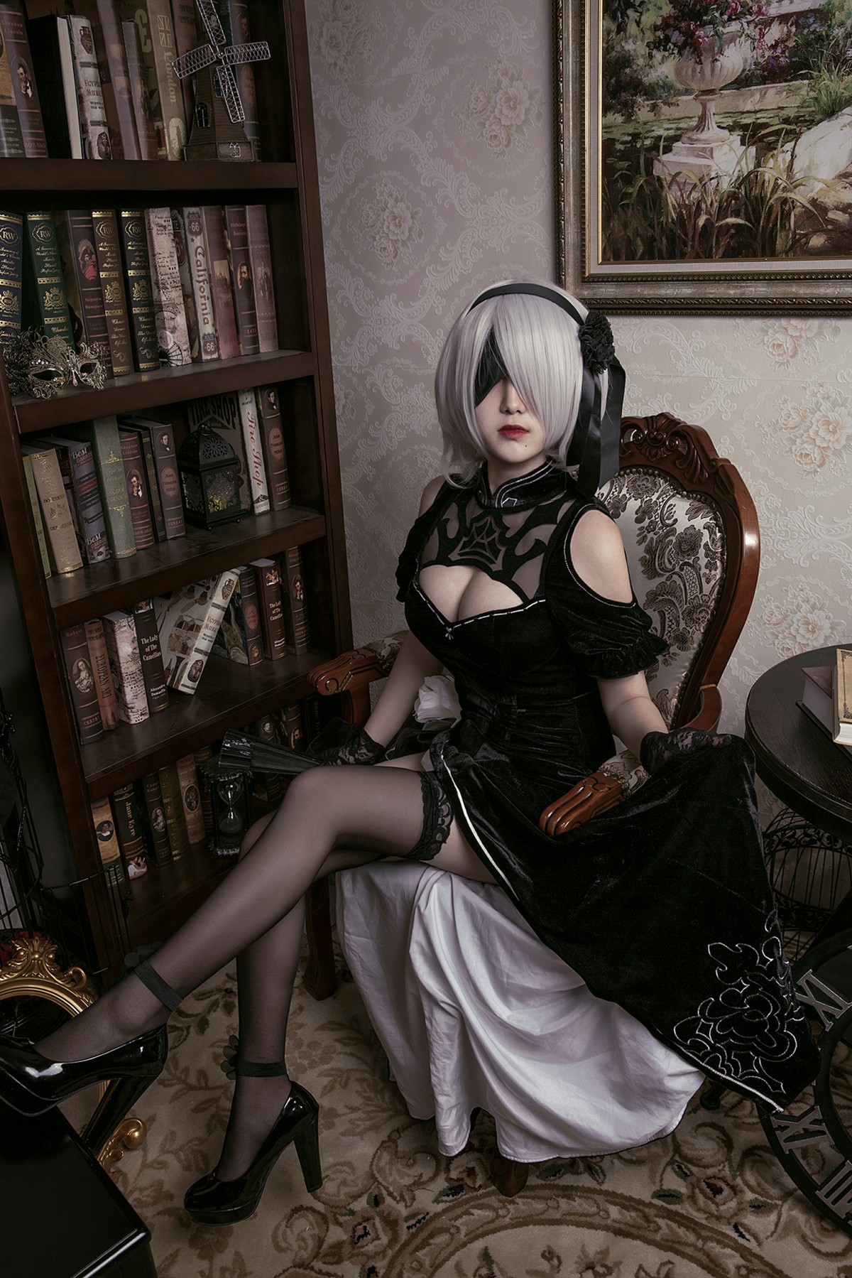 图片[43]-[Cosplay]穿旗袍的2B小姐姐 – COSPLAY-小乔阁