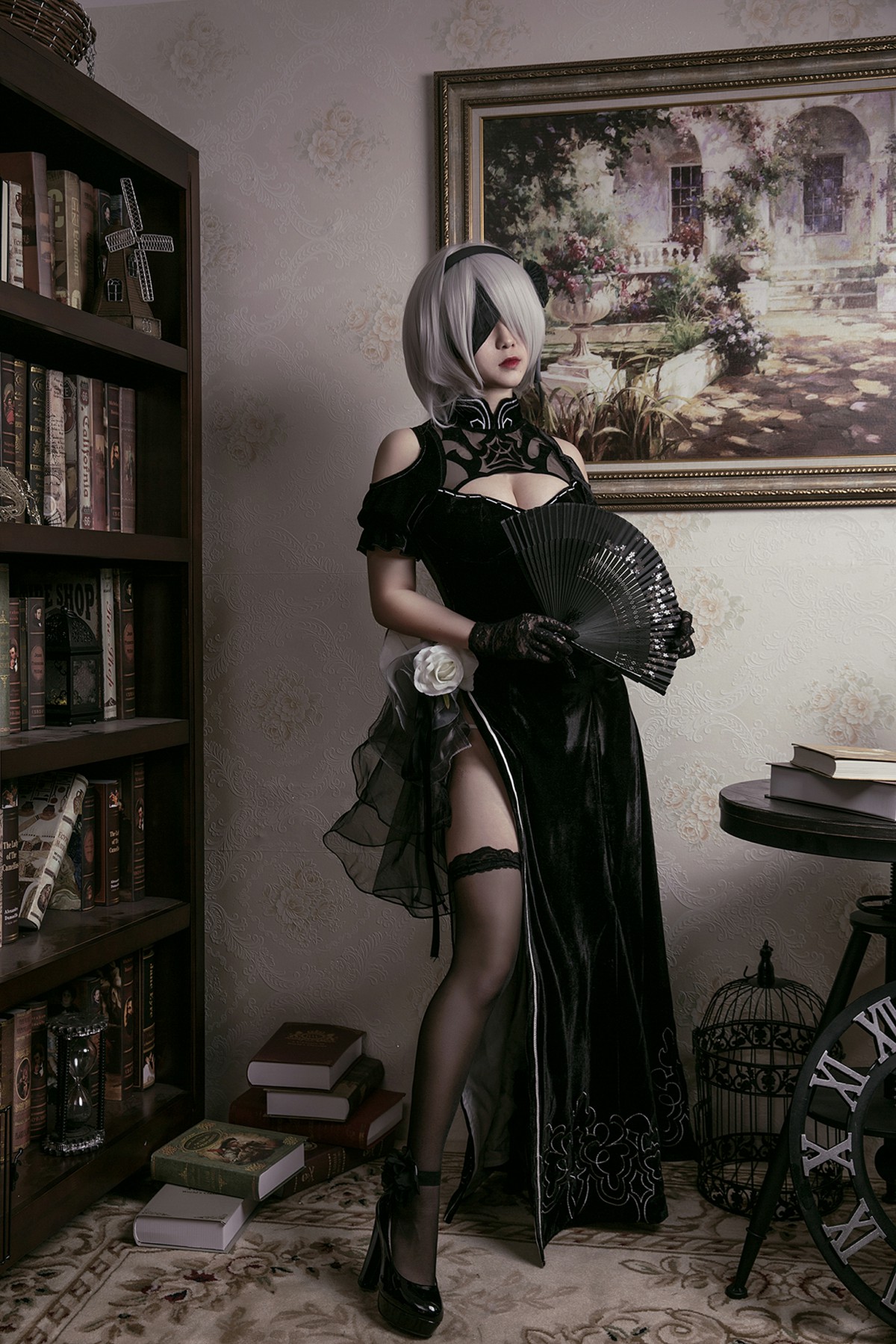 图片[44]-[Cosplay]穿旗袍的2B小姐姐 – COSPLAY-小乔阁