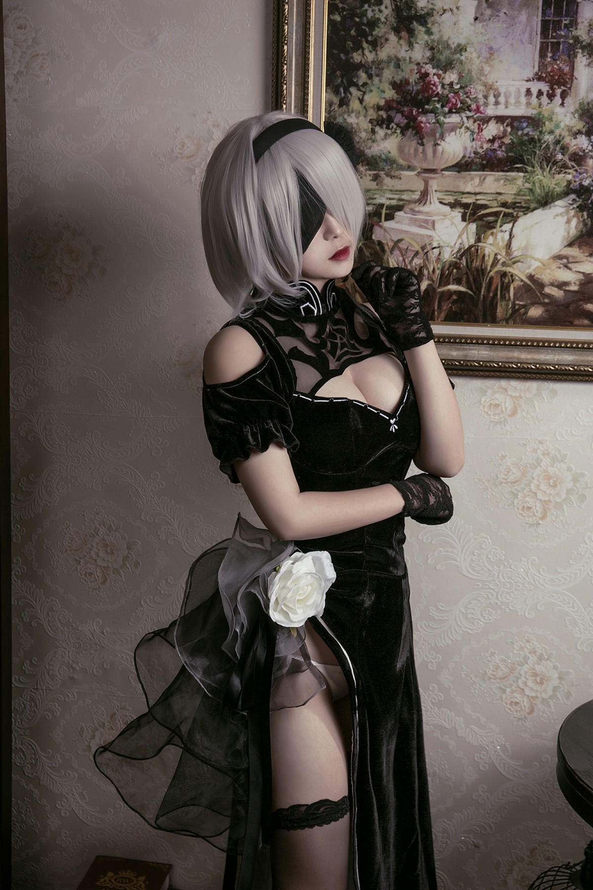 图片[45]-[Cosplay]穿旗袍的2B小姐姐 – COSPLAY-小乔阁