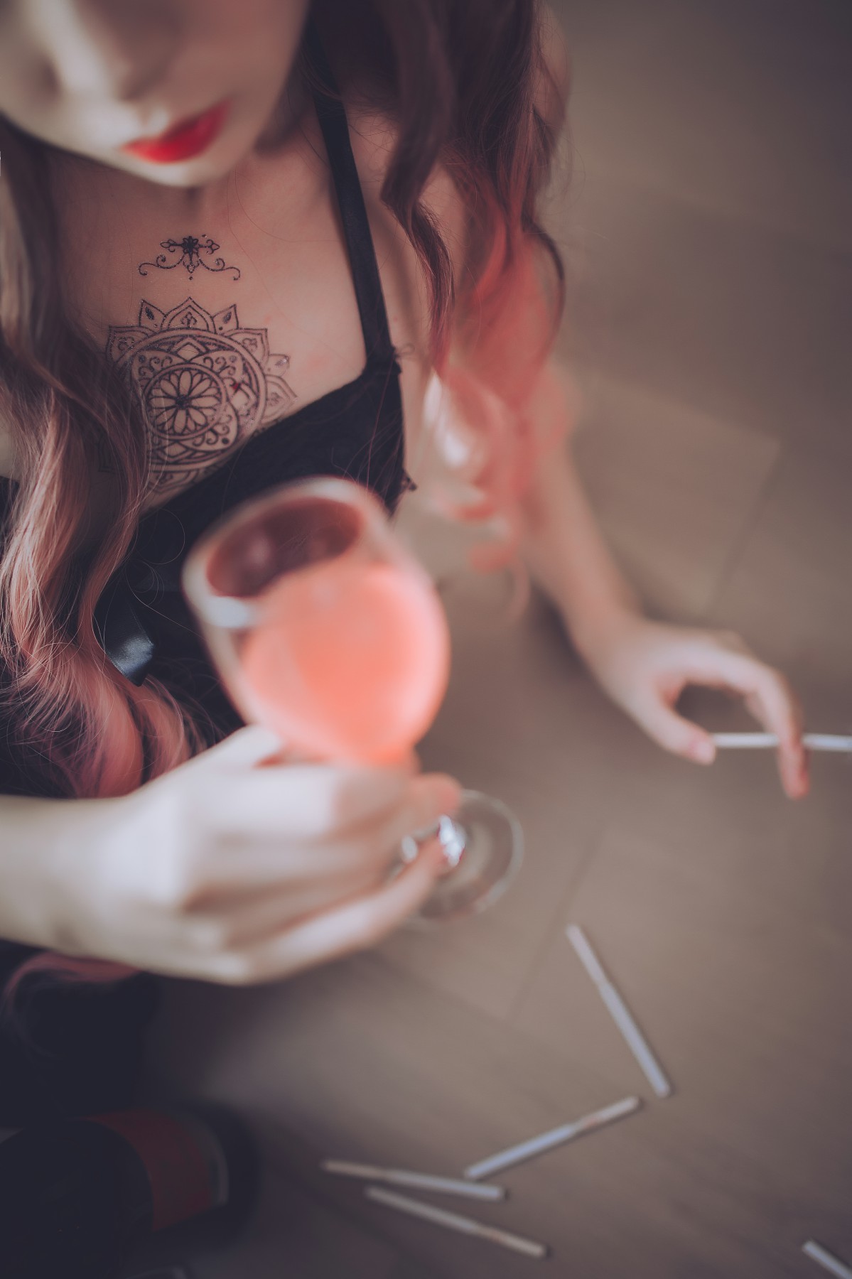 图片[21]-疯猫ss -黑色吊带袜 – COSPLAY-小乔阁