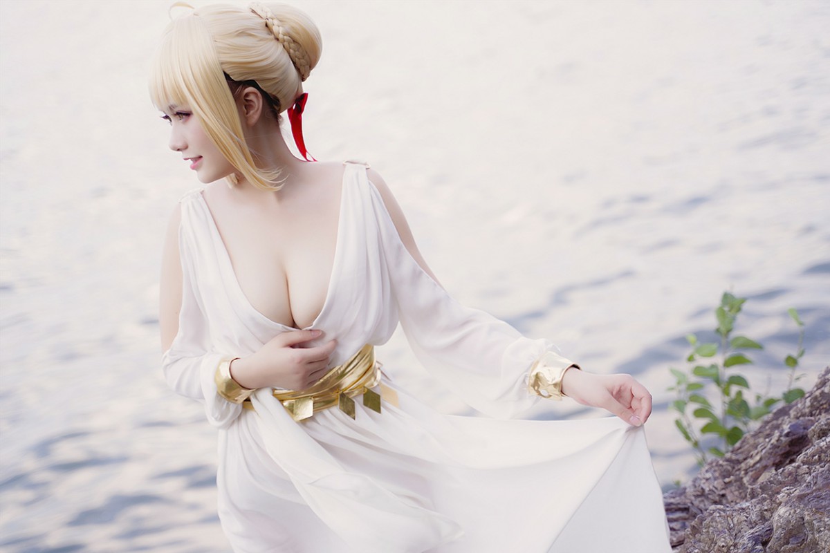 图片[4]-甜美女神 白裙飘逸难以抵挡的诱惑 – COSPLAY-小乔阁