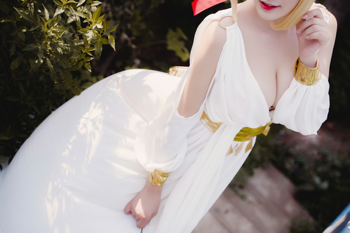 图片[5]-甜美女神 白裙飘逸难以抵挡的诱惑 – COSPLAY-小乔阁