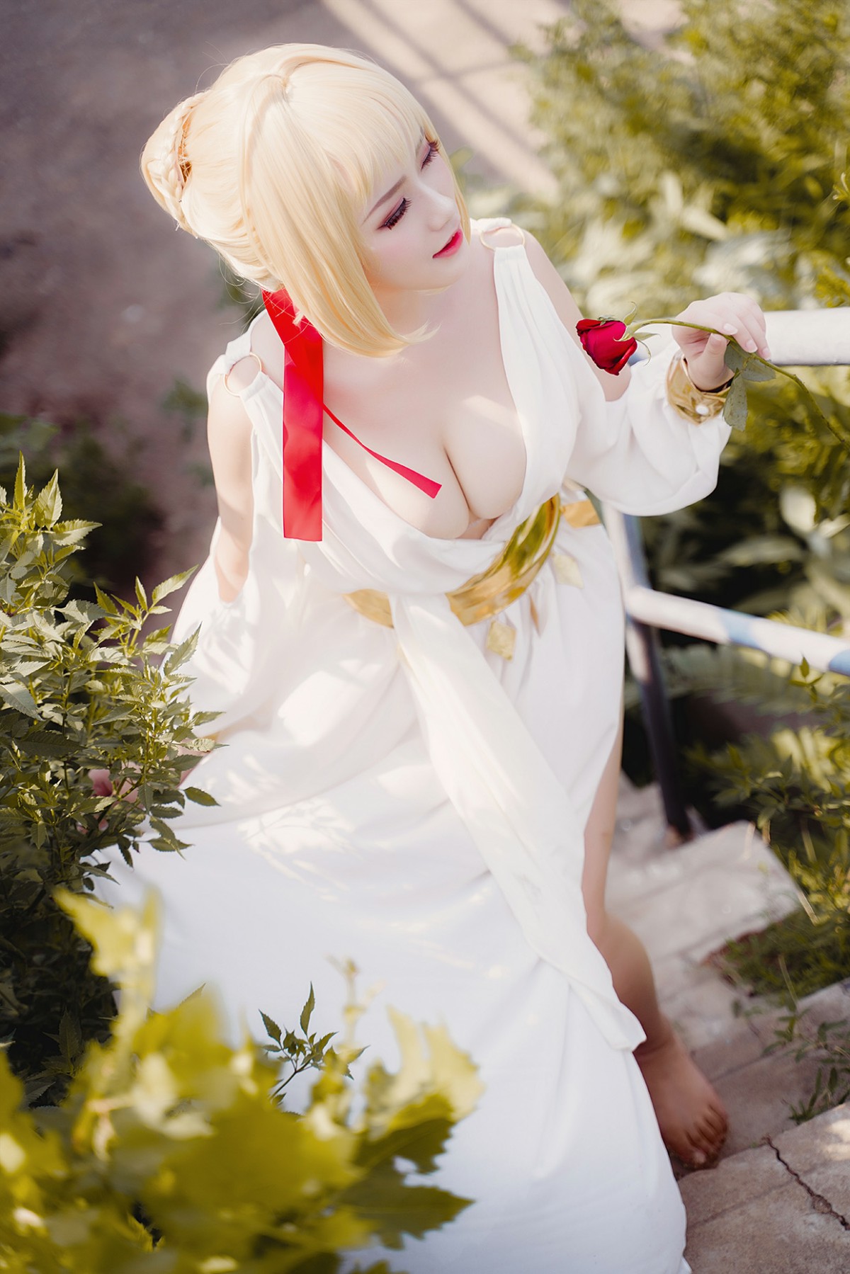 图片[10]-甜美女神 白裙飘逸难以抵挡的诱惑 – COSPLAY-小乔阁