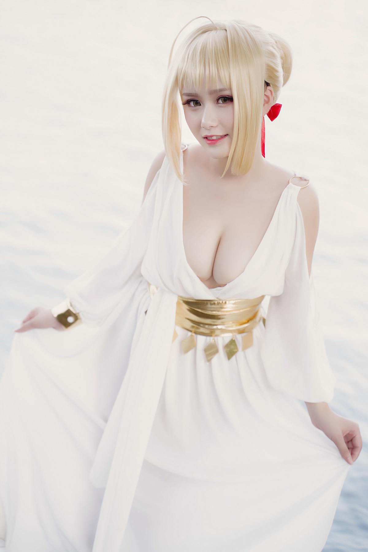 图片[24]-甜美女神 白裙飘逸难以抵挡的诱惑 – COSPLAY-小乔阁